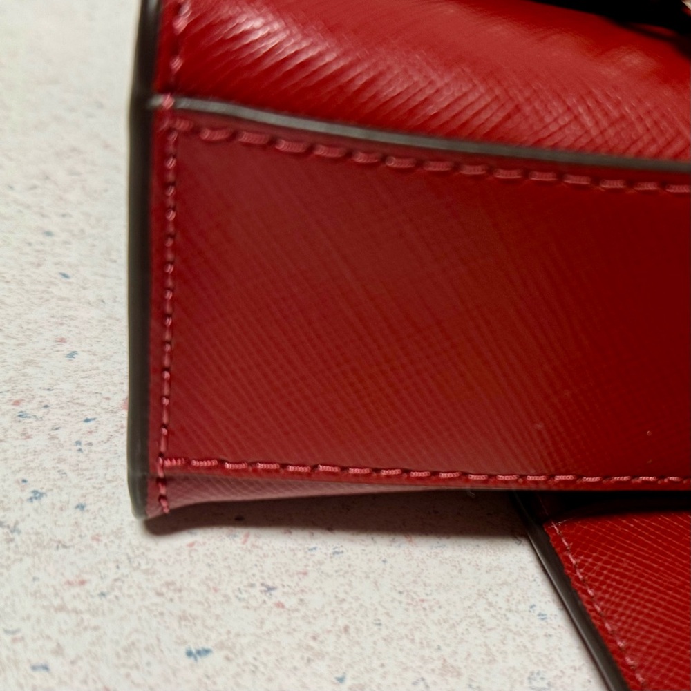 Kate Spade Red Carson Convertible Crossbody Bag & Matching Card Holder - Picture 5 of 9